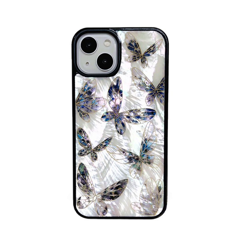 Natural Fritillaria Shell Butterfly Phone Case