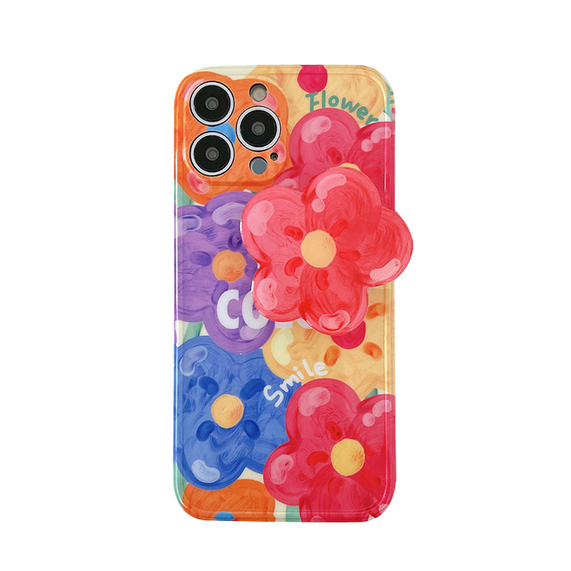 Oil Painting Flower IPhone 15 Pro Max Case